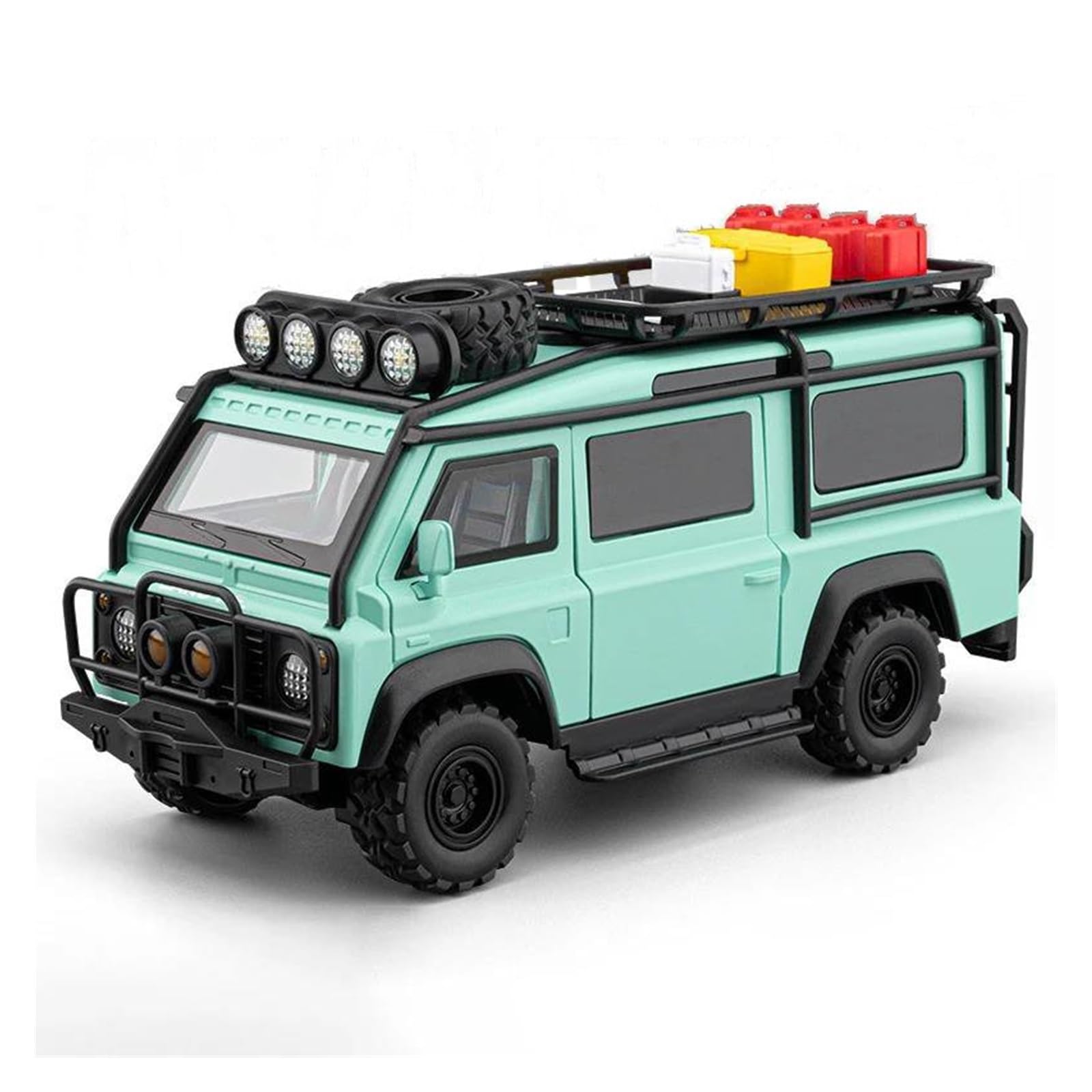Modellino Pressofuso Auto In Scala Per Defender Per Van Modellino Auto | 1:24 Collezione Lega Metallo Veicoli(Verde)