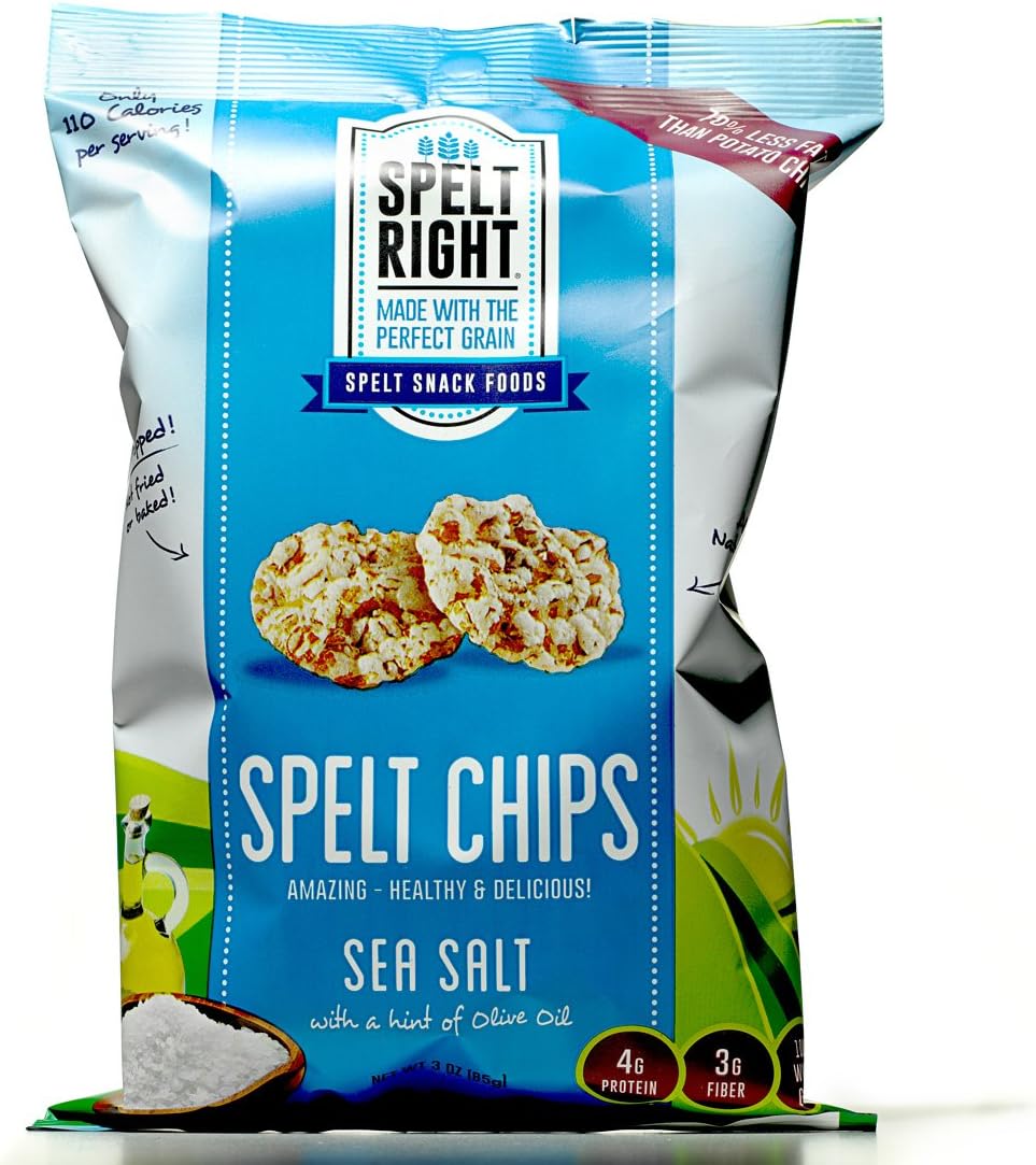 Spelt Right Foods, Chip Spelt, 3 Ounce
