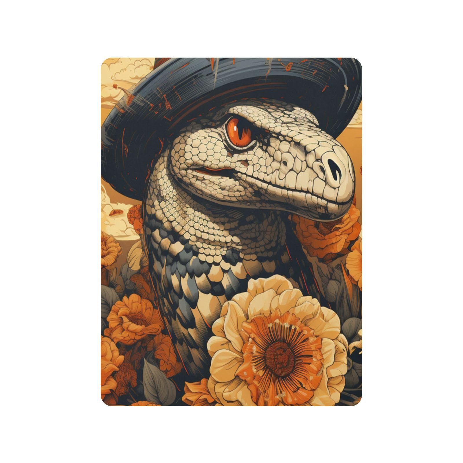 Sombrero Amarillo Serpiente Girasol Sábana de Cuna para Niños Pequeños,Sábanas de Algodón Suave para Bebés Aptas para Colchón Corralito