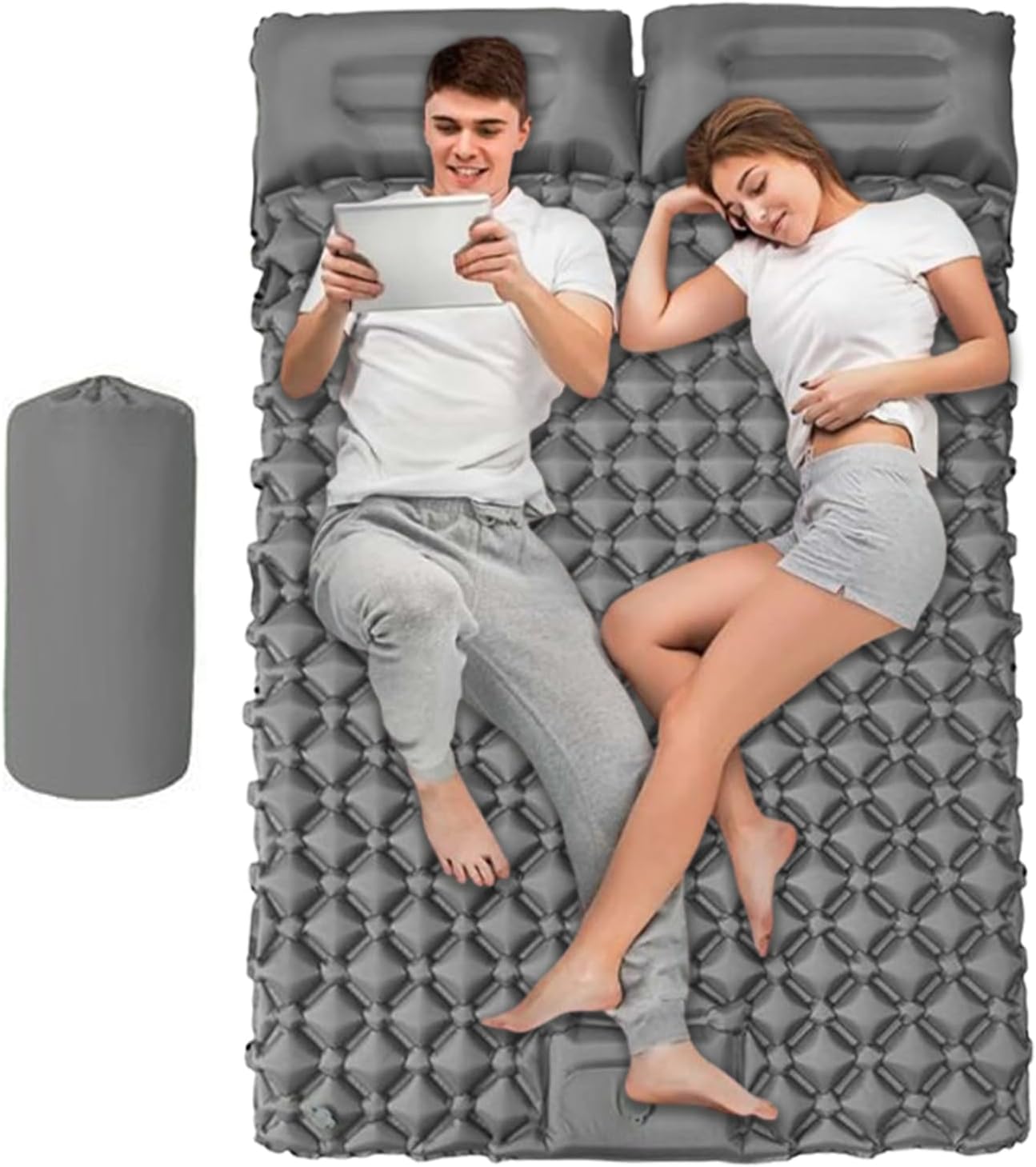 WAQ RELAXING インフレータマットシングル 10cm厚自動膨張式 WAQ