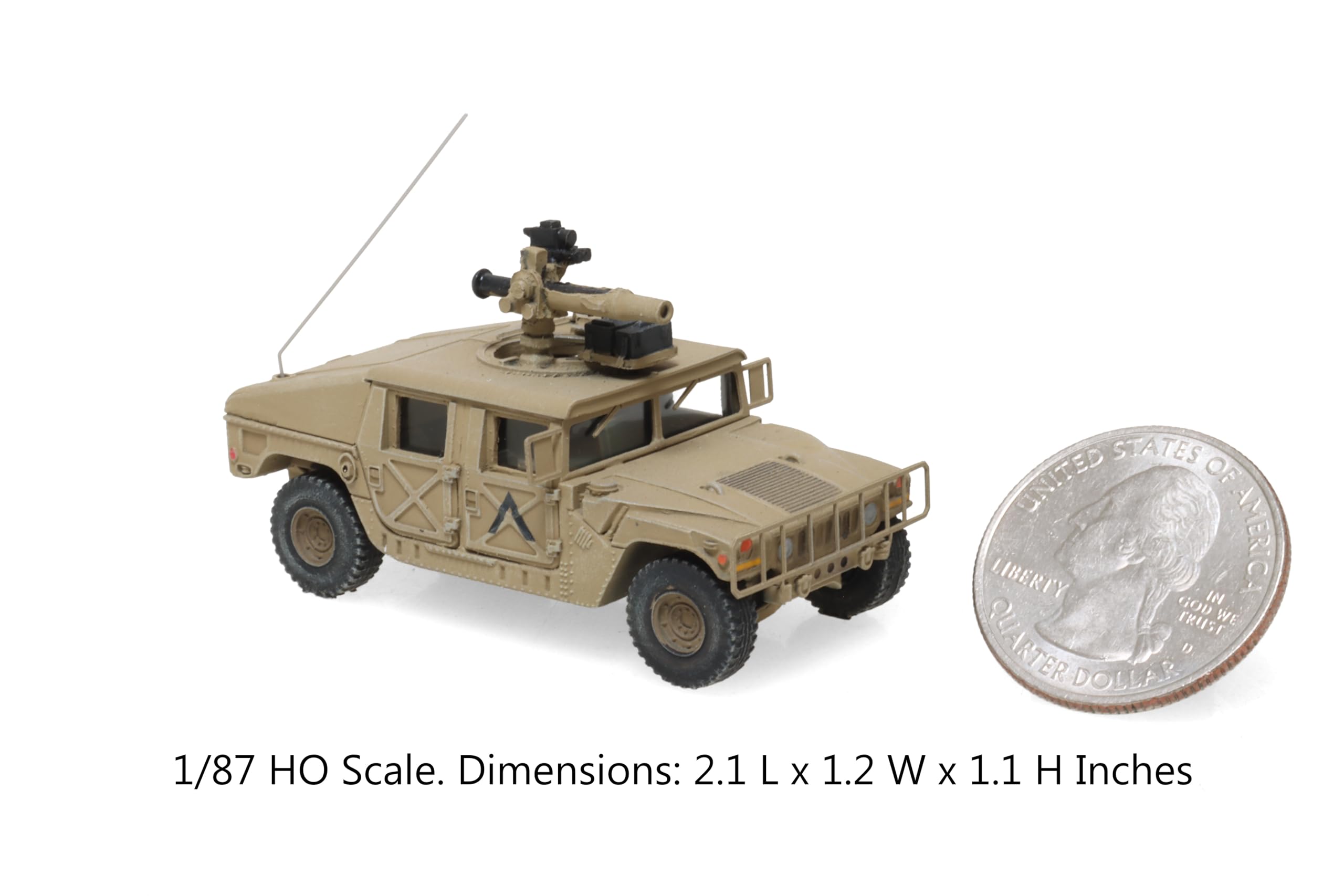 6870539 - 1/87 / H0 US Humvee Desert Armored TOW - Neu