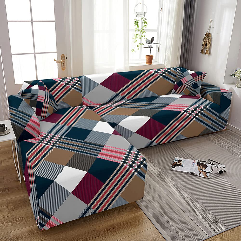 Housses de canapé en marbre élastique anti-glisse pour stabiliser le tissu du salon