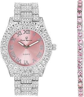 Women's Luxury Crystal Diamonds Iced Out Watch, a True Testament to blinged-Out Beauty and Timeless Glamour - ST10327LA