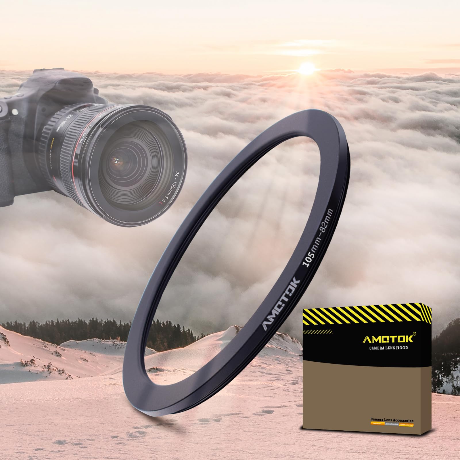 72mm Lens to 52mm Camera Lens Adapter,72mm to 52mm Filter Step-Down Ring Adapter Ring,Compatible All 52mm Filter Accessory — view 58
