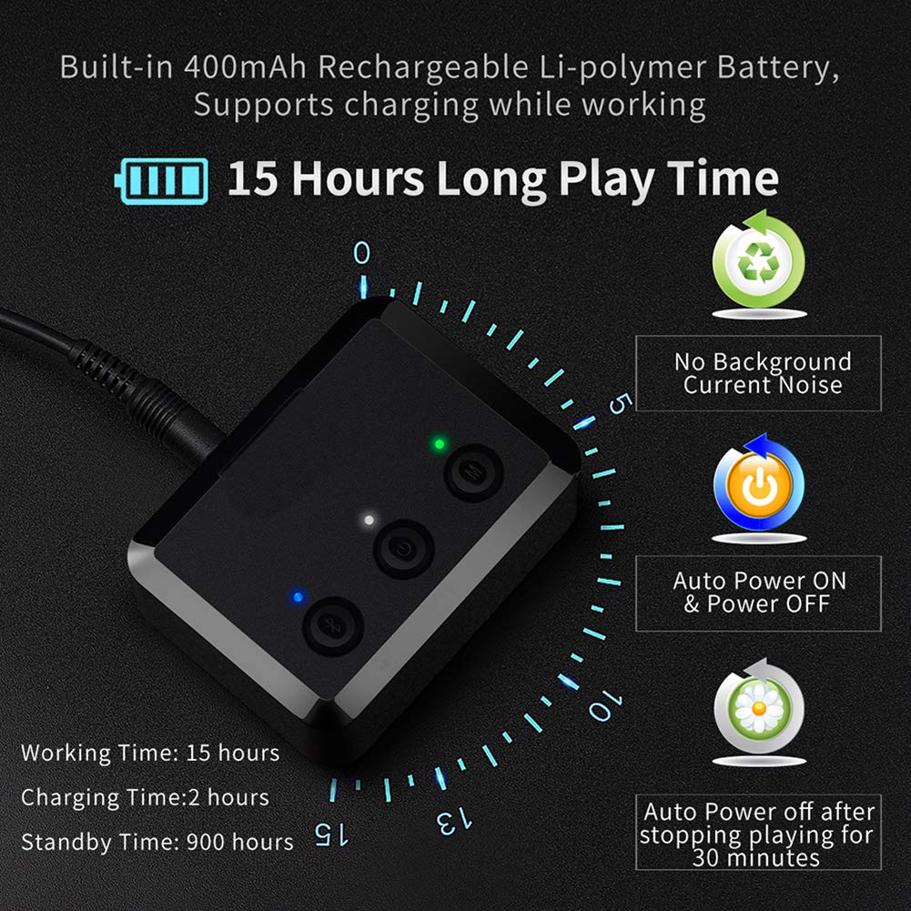 Transmisor De Audio Bluetooth 5.0, Soporte Inalámbrico 1 Arrastre 2, Adaptador De Audio Bluetooth Inalámbrico AUX RCA De 3,5 Mm para Estéreo Doméstico, para PC, Teléfono Inteligente, TV