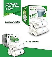 Vista 7 de FORID Bolsas de basura pequeñas transparentes, bolsas de basura de 1.2 galones, 220 bolsas de basura de plástico para baño, dormitorio, oficina