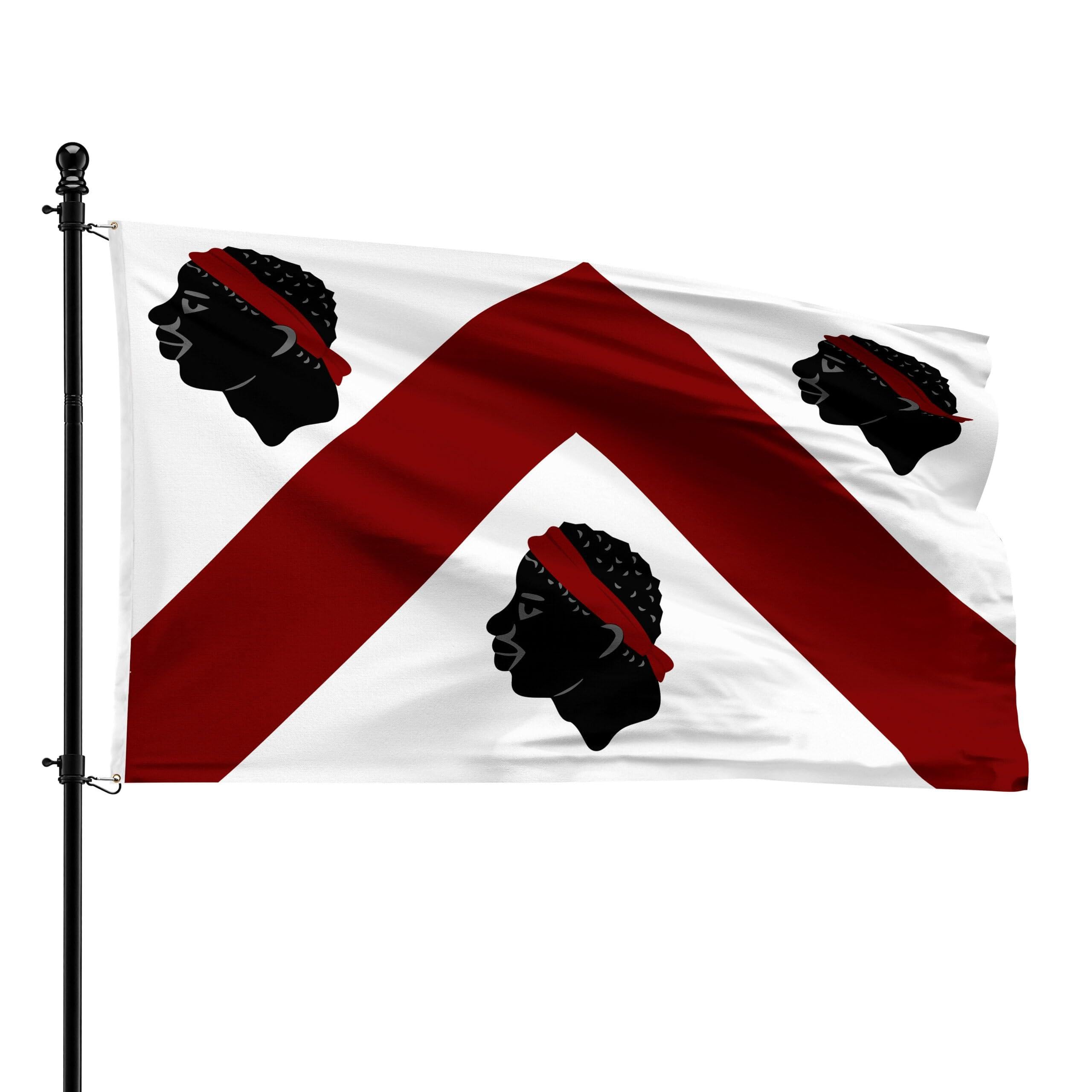 Drapeau de Lennik de taille 90 x 150 cm pour municipalité et pavoisement