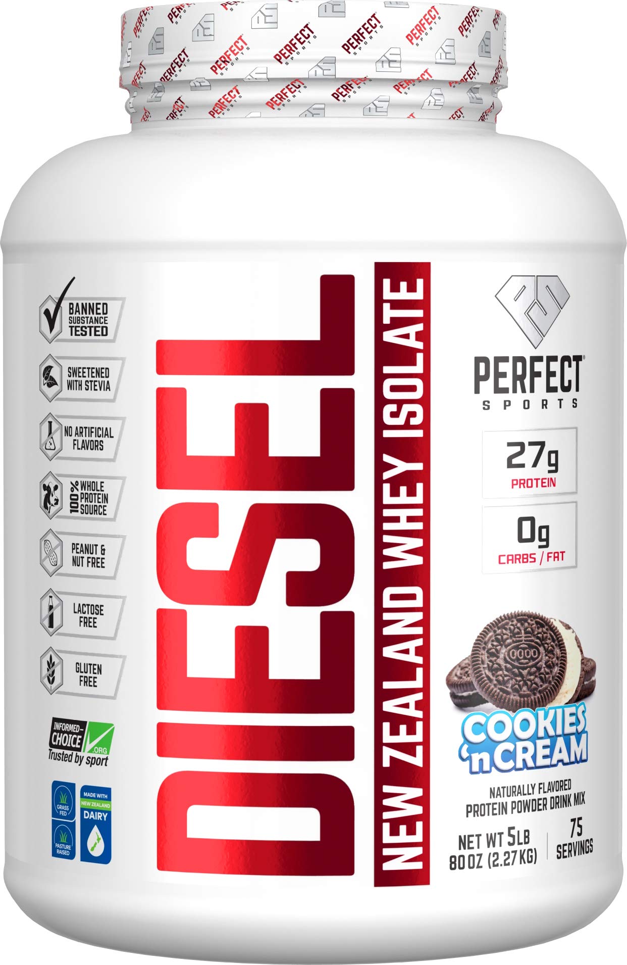 Amazon.com: PERFECT SPORTS Diesel 100% New Zealand Whey Protein 
