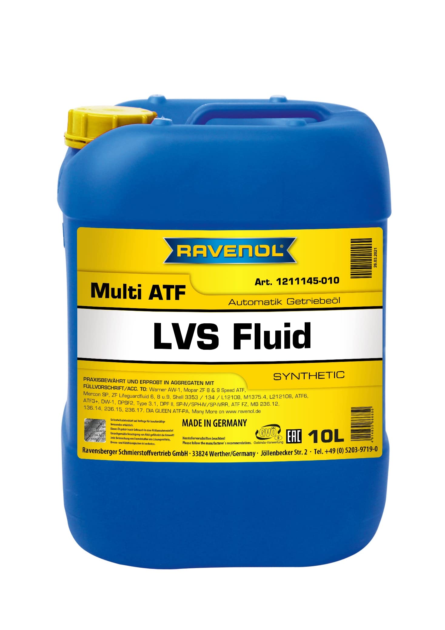 RAVENOL Multi ATF LVs Fluid