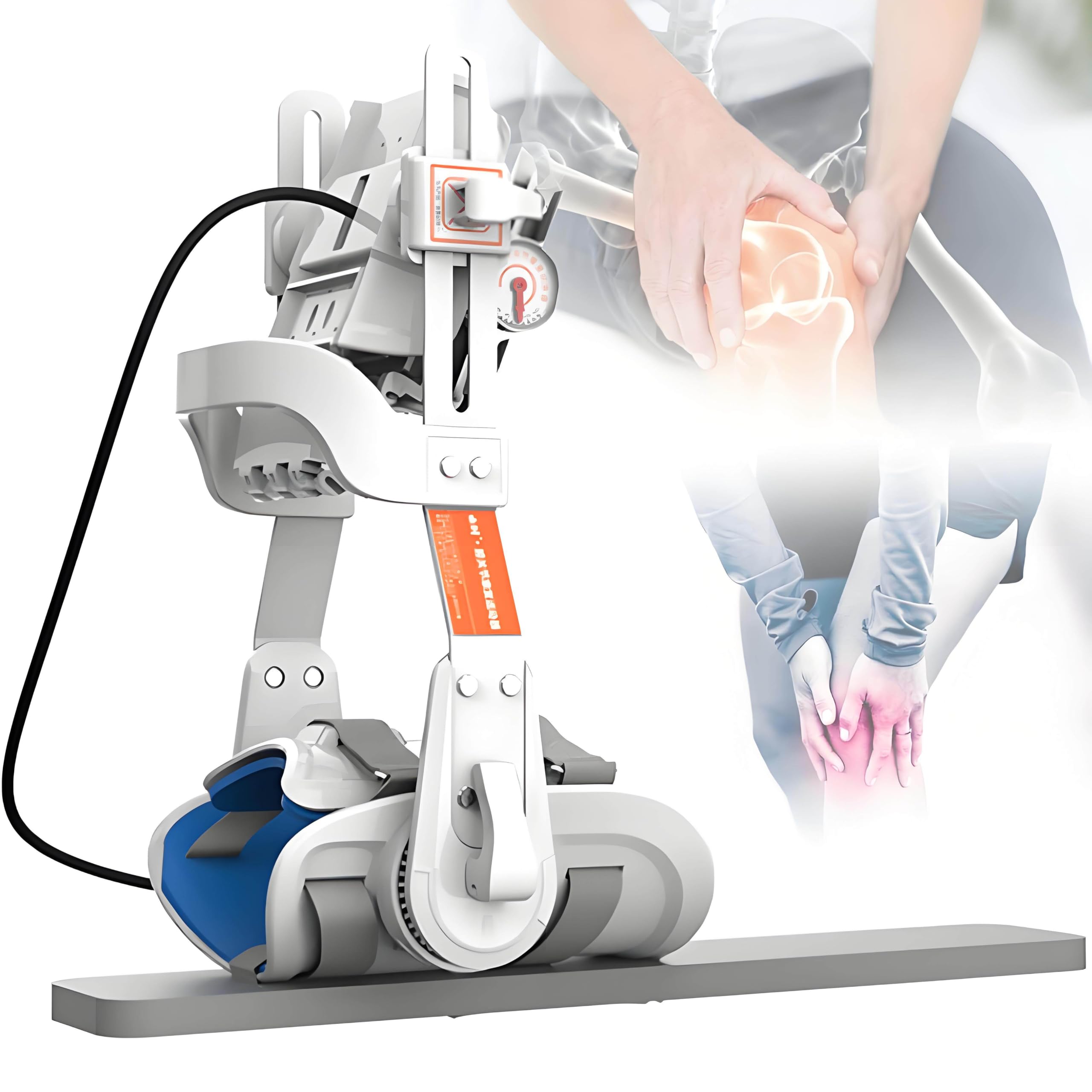 Knie-Rehabilitationstrainer, Rehabilitationstrainer für die unteren Gliedmaßen, verstellbarer Beinstrecker, manuelles Airbag-Druckdesign, Rehabilitationseinsatz nach einer Kniefrakturoperation