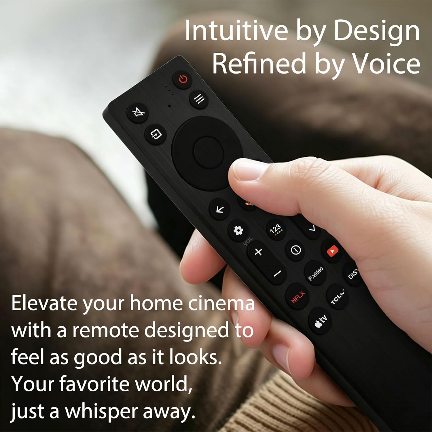 Replacement Voice Remote for TCL Google TV with Backlit, RC923A FMB1 G0401-000267 Fits TCL Smart TV QM7K QM8K QM5 QM6 Series 55QM6K 75QM6K 65QM6K 65QM7K 55QM7K 75QM7K 98QM6K 85QM6K 85QM7K 98QM7K