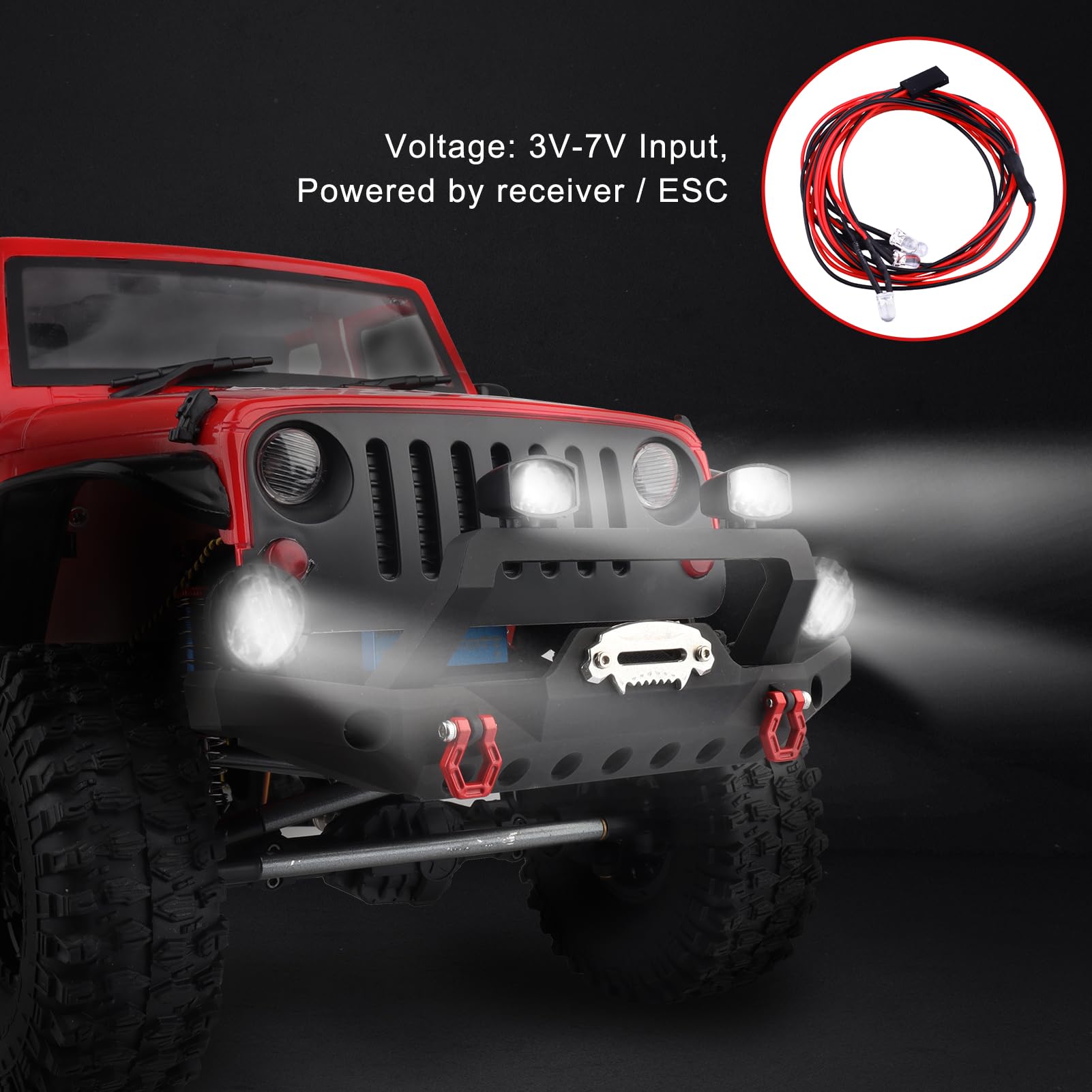 Juego de soportes de parachoques de metal para TRX-4 Axial SCX10 SCX10 II 90046 SCX10 III AXI03007 Redcat Gen 7 RC Crawler (tipo 2)