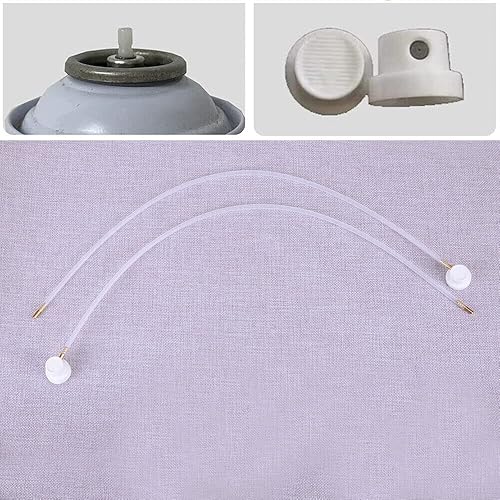 Miniatura 3 de TEAMWILL 2 mangueras de extensión de boquilla de 360 grados para latas de aerosol (comprueba las imágenes para fitness)
