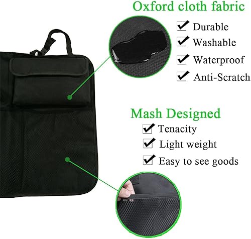 Miniatura 5 de Big Ant - Organizador de maletero y asiento trasero con tapa, ahorra espacio, mantiene tu cajuela limpia y ordenada, 8 bolsillos grandes,