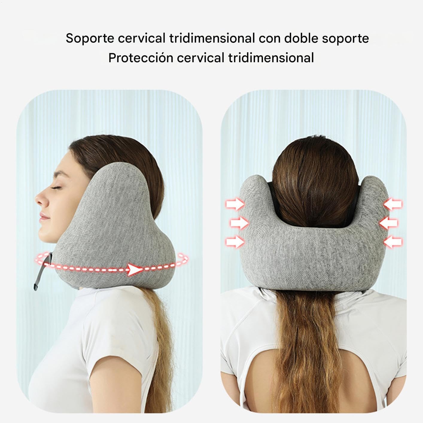 Almohada De Viaje De Espuma Viscoelástica Almohada De Viaje En Forma De U