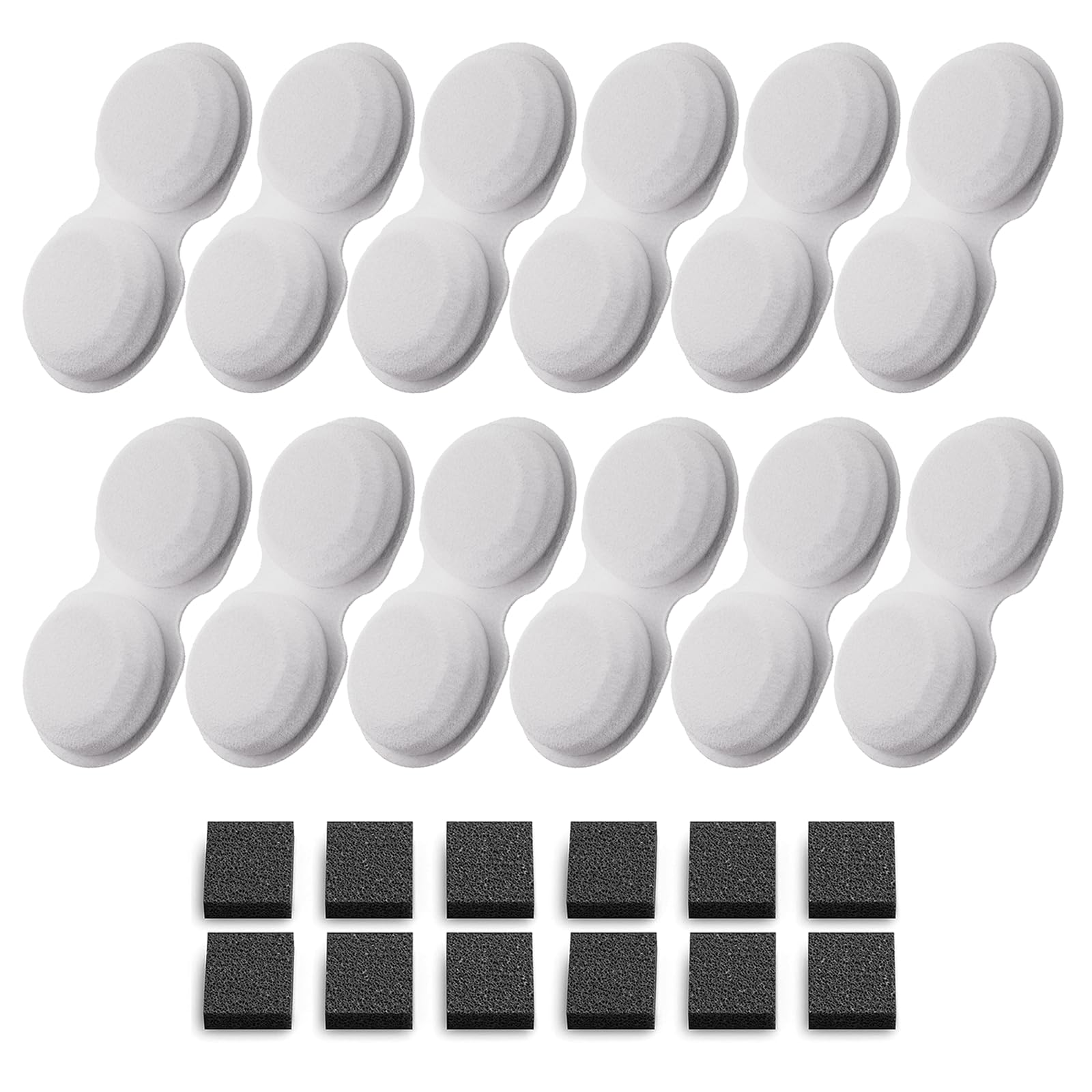 VOUAAOOD Cat Fountain Filters Replacement: 24 Pet Water Fountain Filters