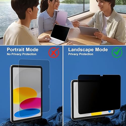 Miniatura 7 de ZOEGAA Protector de pantalla de privacidad para iPad A16 de 10.9 pulgadas11 pulgadas 20222025 de 1110 generación, antiluz azul y deslumbramiento,