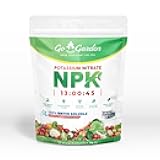 Go Garden Potassium Nitrate KNO3 NPK 13-0-45 Fertilizer | 100% Water Soluble Crystalline Powder | Multi-Purpose for Indoor & Outdoor Plants | Enhances Growth & Resistance | 900 G