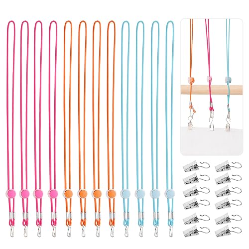 12pcs Fabric Holders for Cross Stitch, Fabric Huggers with 12 Clips Adjustable Side Tensioners for Embroidery Frames Clamps Tool Accessories Supplies for Sewing and Knitting Embroidery Gift