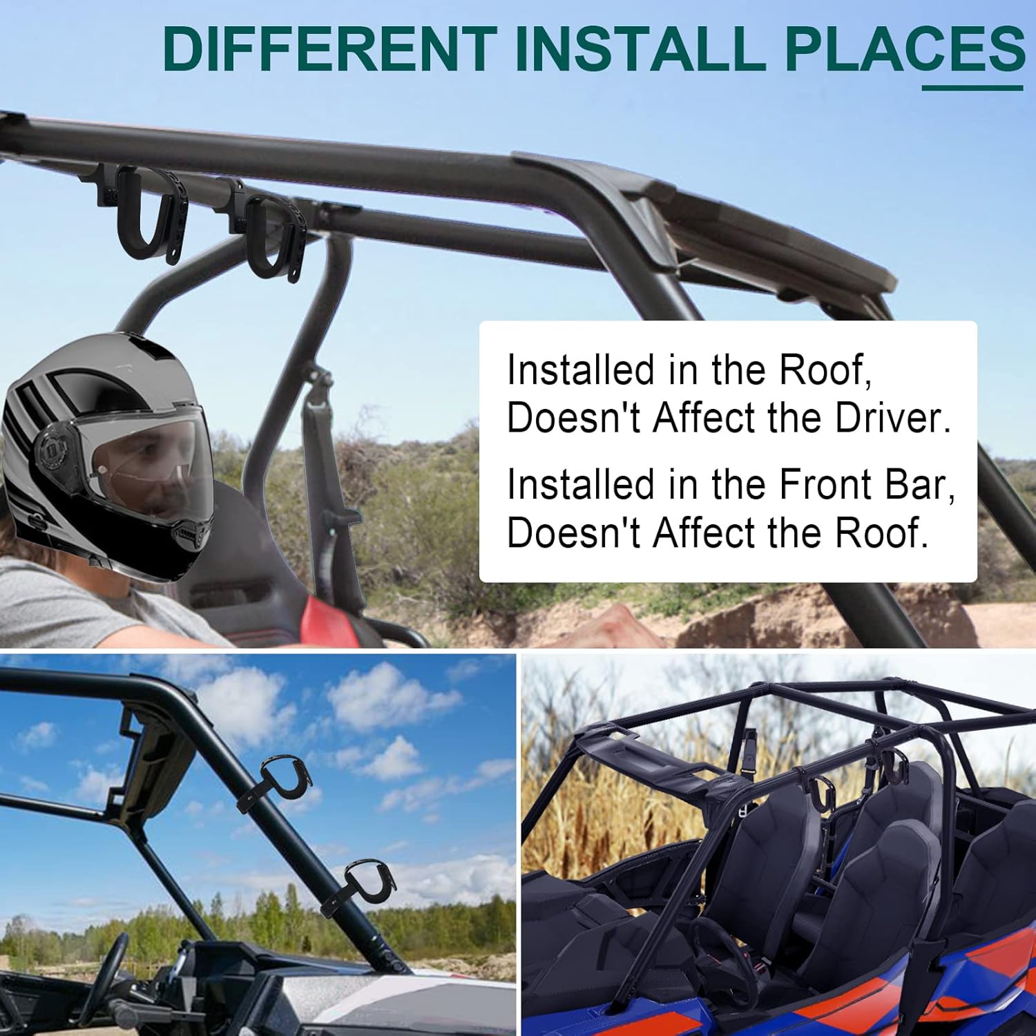 StarknightMT RZR Gun Holder and Soft Cab Enclosure Compatible with Polaris 2014-2023 RZR XP 4 1000/19-21 XP4 Turbo