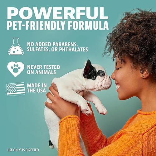 Vista 7 de ANGRY ORANGE Eliminador de olores de mascotas para orina de perros y gatos, manchas de alfombras y olores fuertes, limpiador de cítricos con aceite