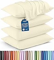 Vista 78 de Utopia Bedding - Juego de 2 fundas de almohada tamaño estándar, con cierre de sobre, tela de microfibra cepillada suave, resistentes al encogimiento