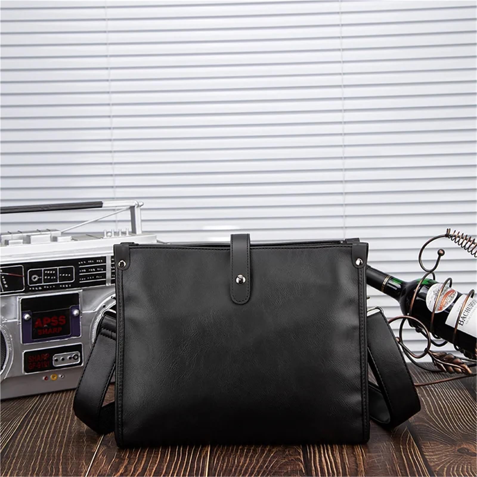 Bolso Mensajero De Cuero Bolso de mano for hombre, bolso viaje gran capacidad, bandolera cuero for, tipo mensajero En Viaje De Negocios