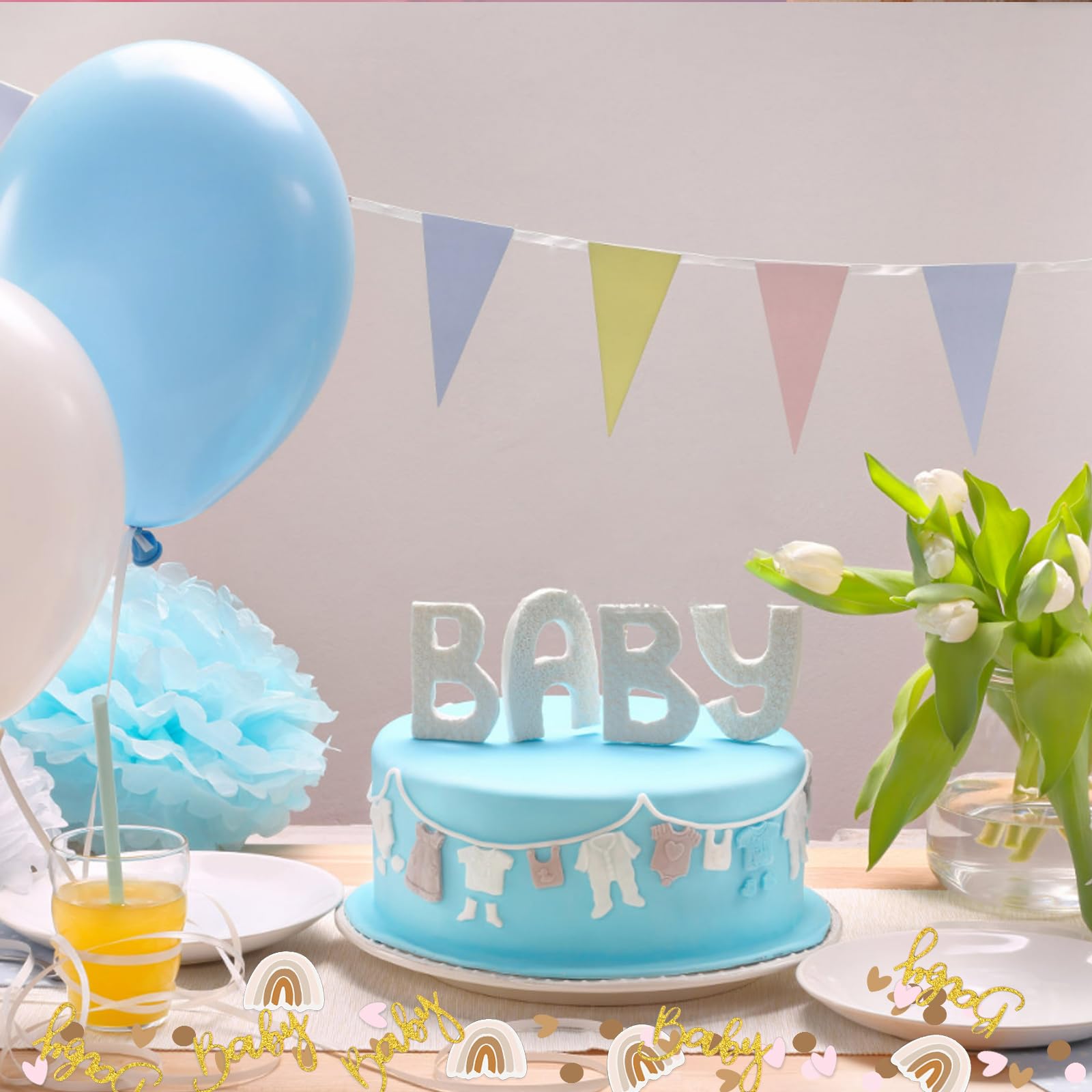 Houten Slinger Decoratie Baby Shower Houten Slinger Decoratie Baby Shower