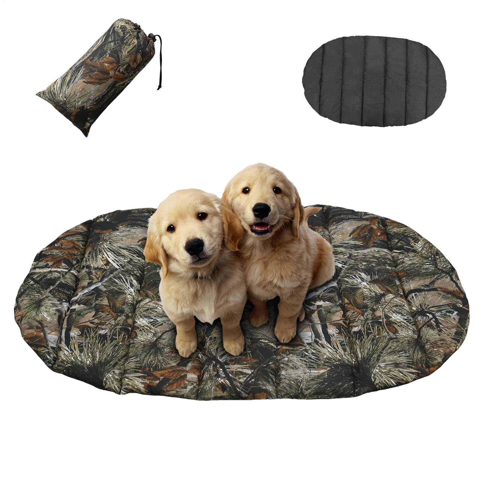 Lit de Voyage pour Chien Sleep Mad - Tapis de Cage Imperméable et Confortable