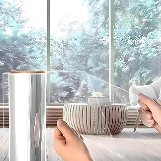 Avoid Fensterfolie UV Schutz – Fensterfolie Blickdicht selbstklebend – Für HR++ Glas – Sichtschutzfolie Fenster transparent – Sonnenschutzfolie inkl. Rakel, Messer & Pflanzensprüher (60x300 cm)