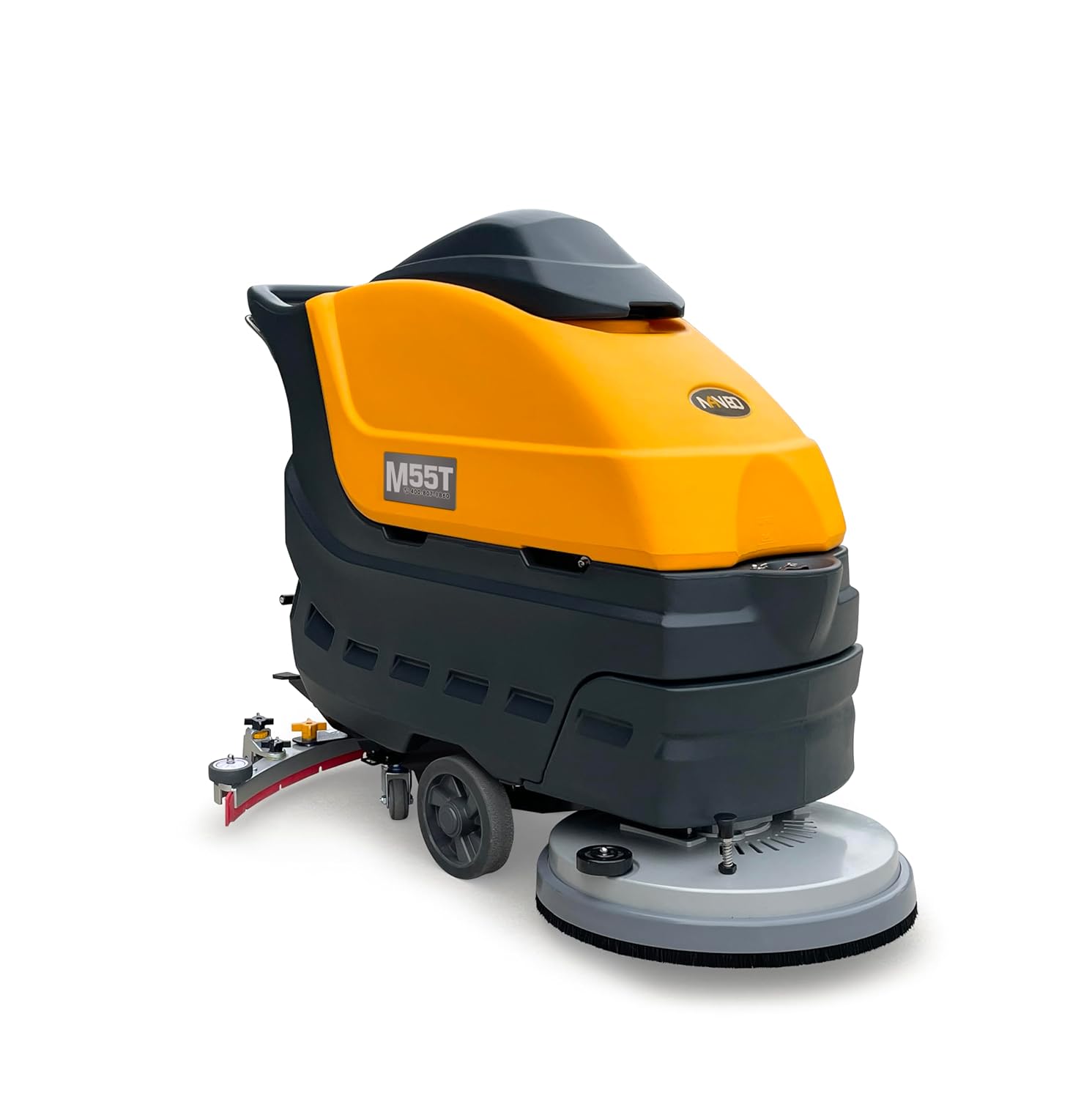 M55T Walk-Behind Floor Scrubber Dryer Machine, 33.5" Ultra-Wide Cleaning, 70L Solution Tank, Wired Design(No Battery), Ultra-Quiet & Magnetic Brush for Commercial Hard Floor Cleaning