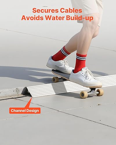 Miniatura 6 de VEVOR Rampa de umbral de puerta, elevación de 1 pulgada, rampa de umbral de aleación de aluminio con capacidad de carga de 800 libras, rampas para