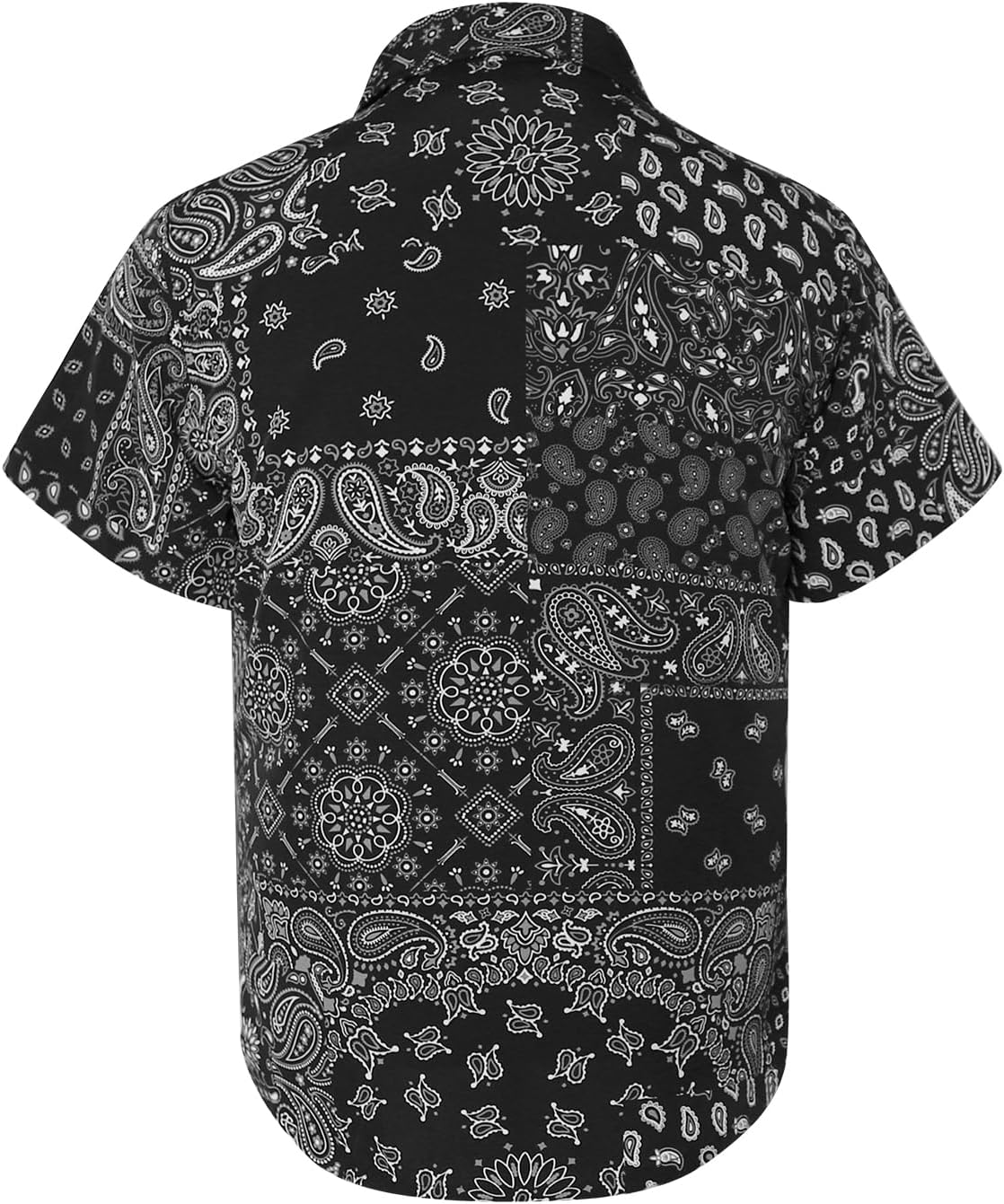 Hawaiian Shirt for Men Sleeves Printed Casual Button Down Summer Beach Dress Shirts - Image 3