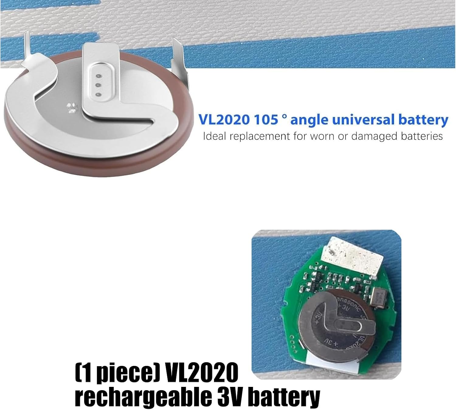 Stable 3V Output Rechargeable Battery VL2020 for Consistent Vehicle Light Lighting During Night Rides or Long Drives Motorcycle Battery