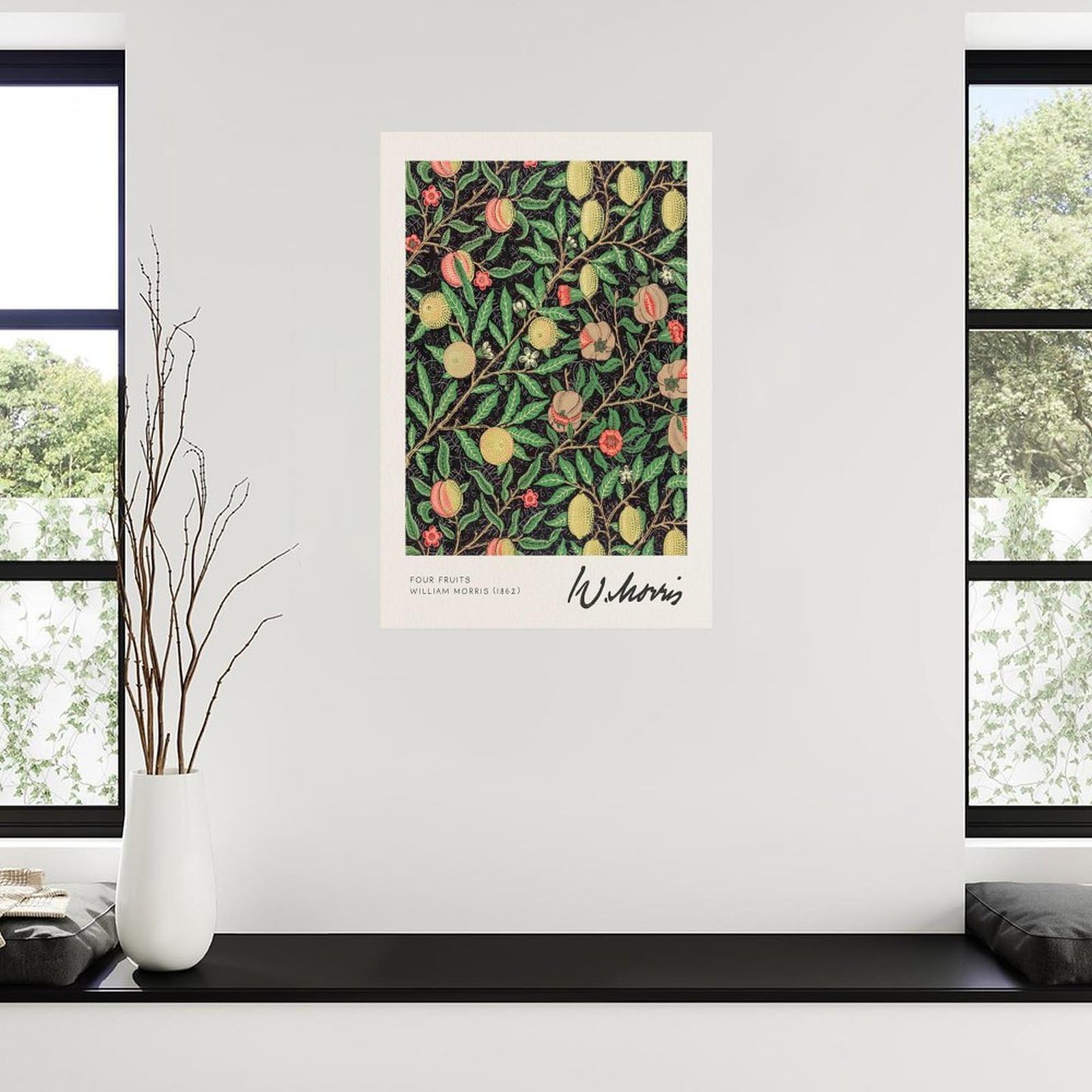 スチュアート・マスコウィッツ✨ジャングルフィッシュ✨額縁入りポスター✨稀少品♫ Amazon.com: DFSUYZ William Morris Poster Four Fruits Flower Art