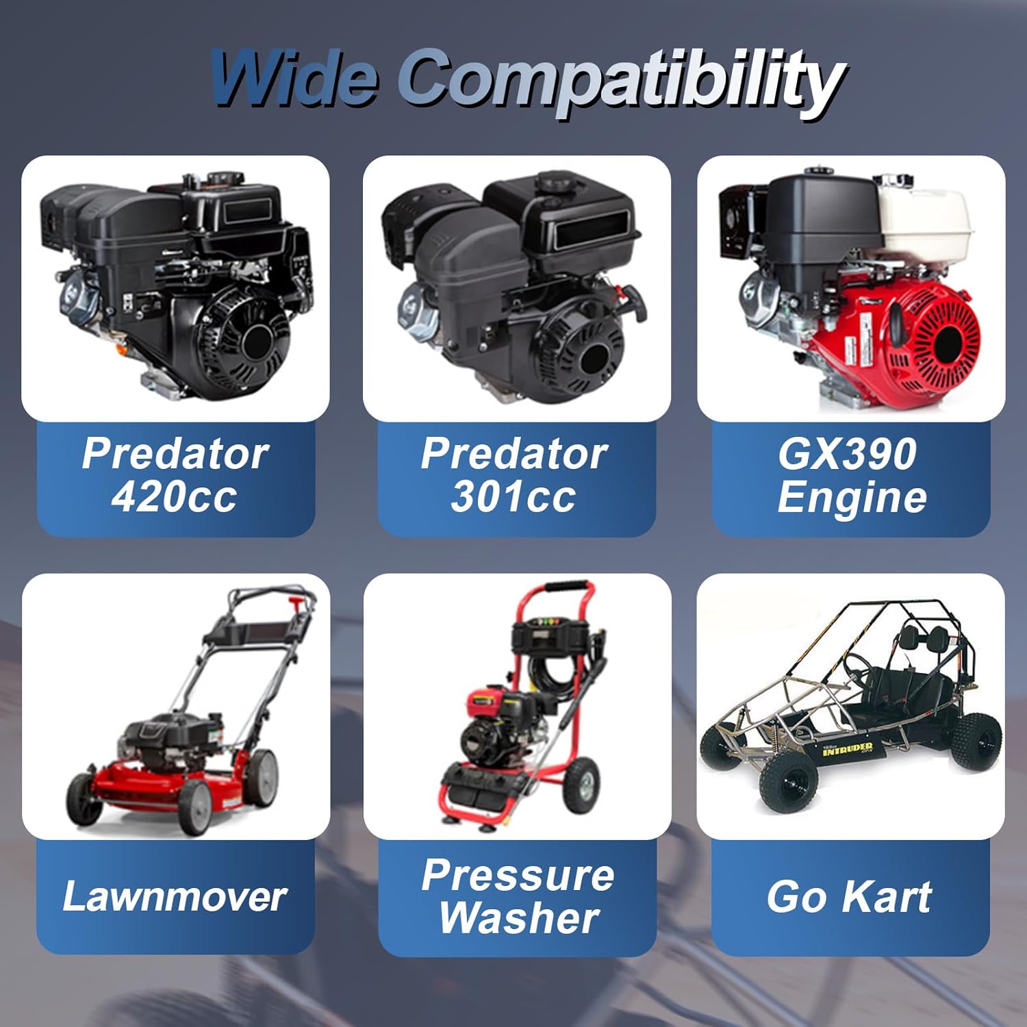 VM26 30mm PZ30 Carburetor Mainfold Intake Inlet Pipe Air Filter for Predator 420cc 301cc 13hp 15hp Engine Mini Bike Go Kart Parts Silver