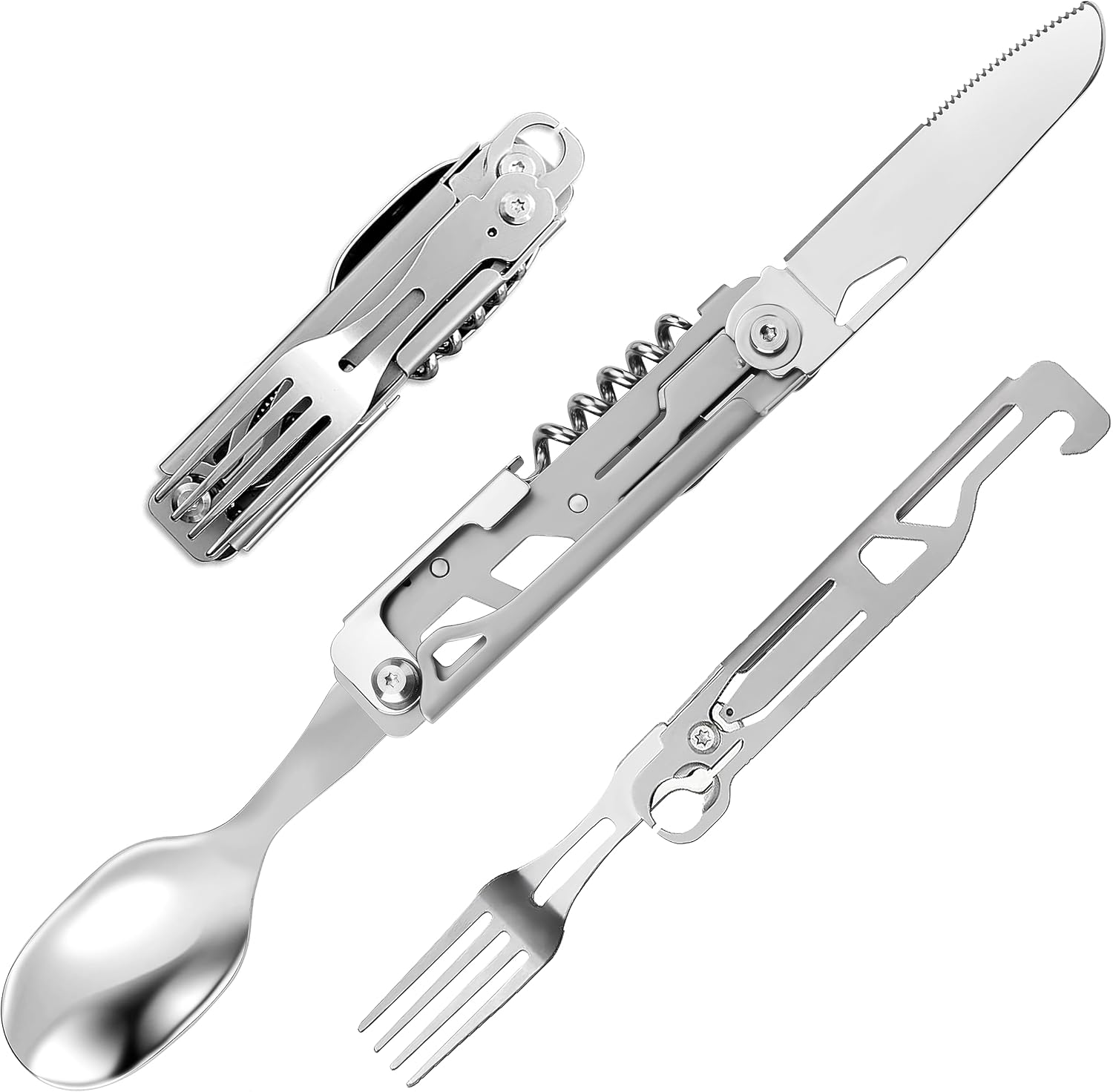 TACTIMAN 6in1 Camping Utensils Detachable Camping