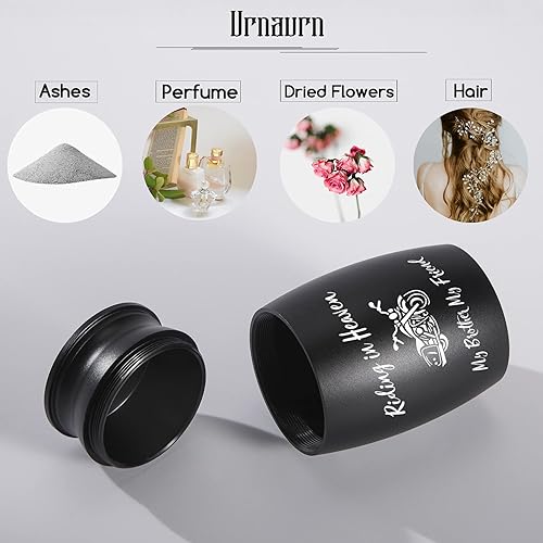 Miniatura 6 de Urnas para cenizas hermanas, urnas de cremación funeraria personal pequeñas de 2.8 pulgadas de alto, hermosa urna conmemorativa pacífica hecha a