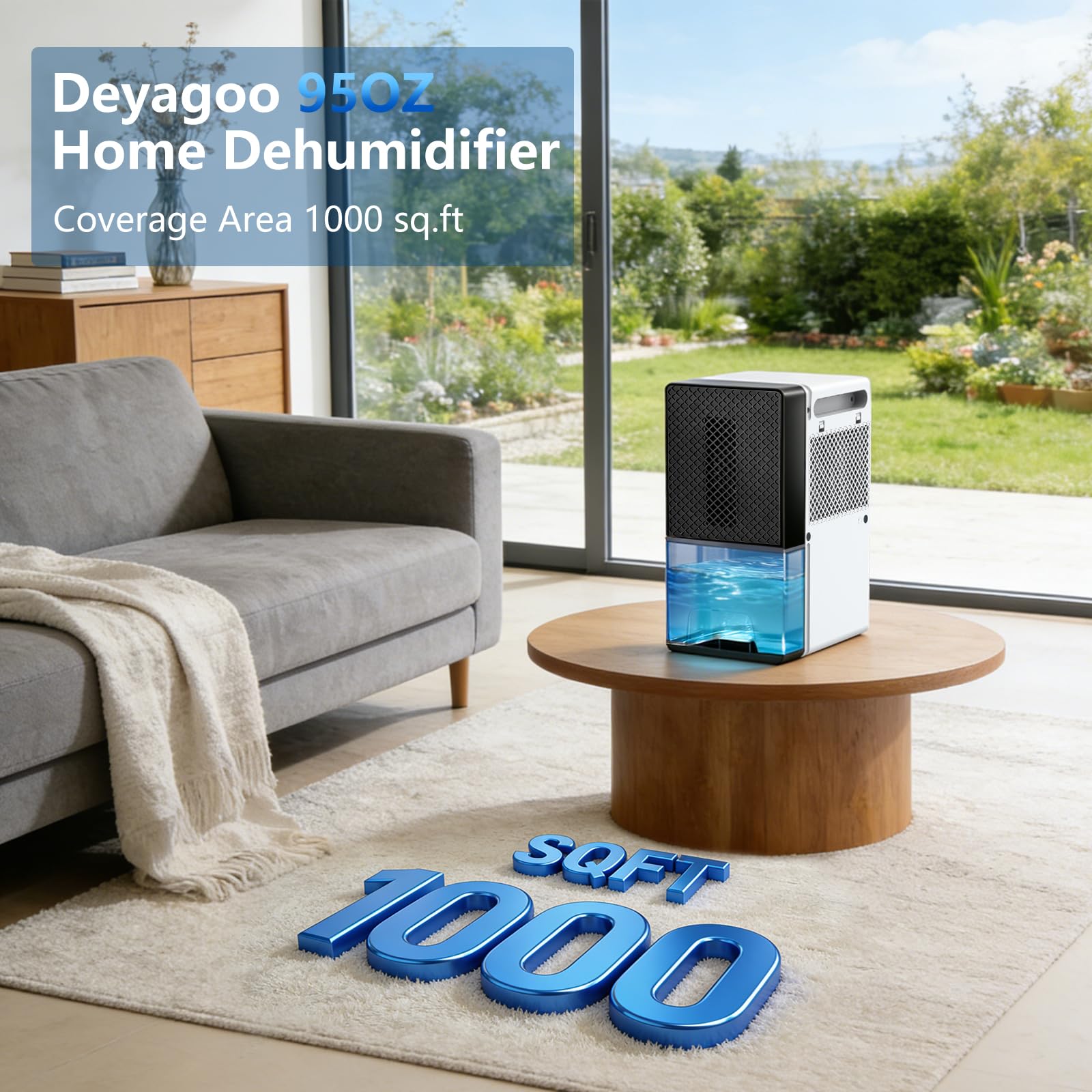 Amazon.com - Dehumidifier, 95OZ Dehumidifier for Home 1000 Sq.Ft