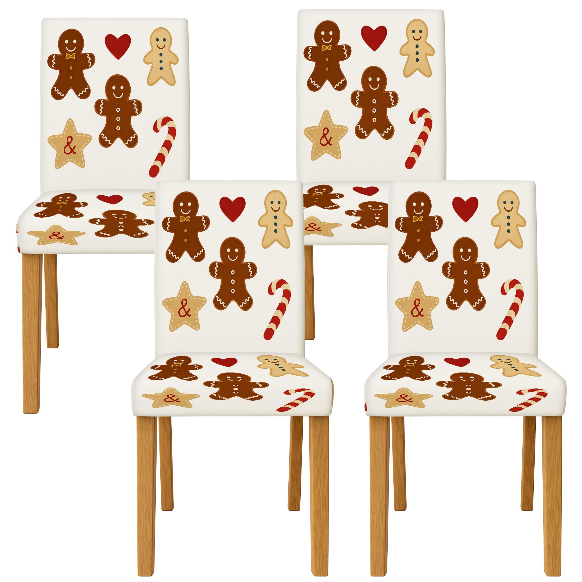 Housse de chaise de salle à manger extensible lot de 4 pour vacances