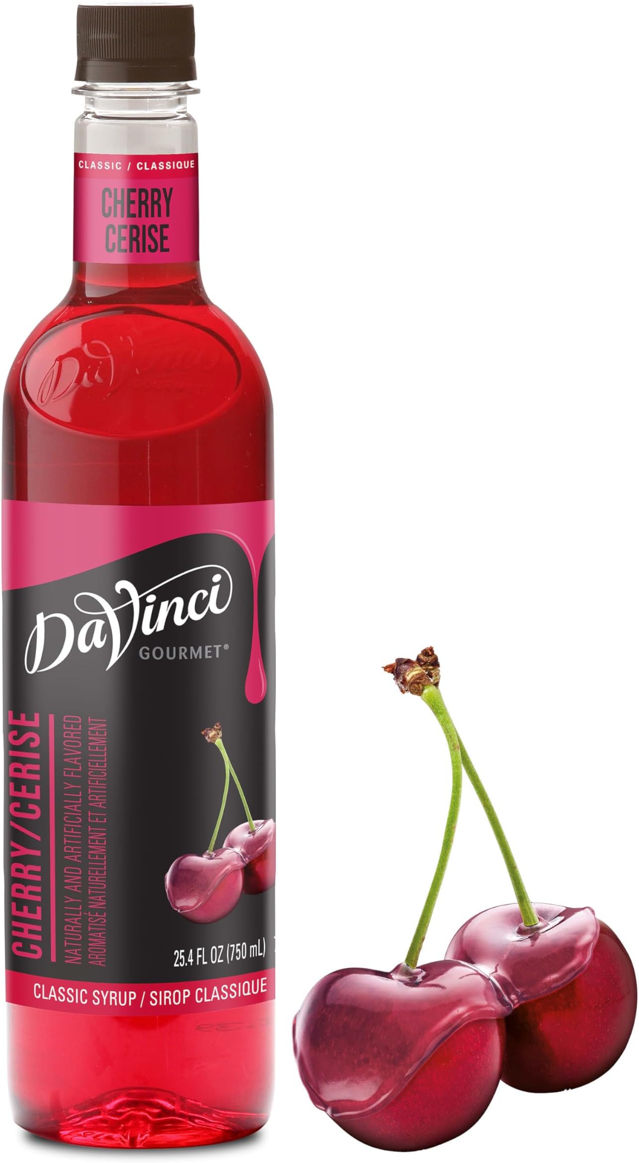 DaVinci Gourmet Classic Cherry Syrup, 25.4 Fluid Ounces (Pack of 1)