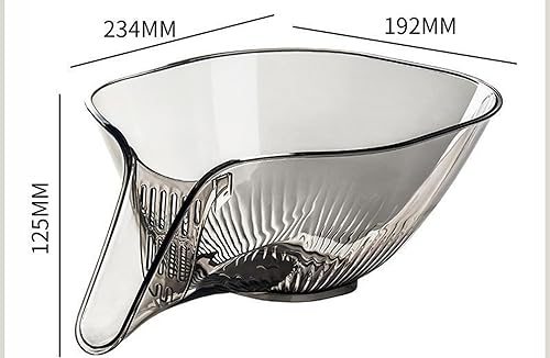 Miniatura 3 de Embudo de cesta de drenaje, cesta de drenaje multifuncional, cesta de drenaje multifuncional para lavar verduras y frutas, cesta de plástico con