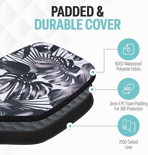 Miniatura 10 de Palms-O-Aces Protect Your Pickleball Paddle with Our Durable and Padded Cover - Zipper Closure and Canvas Material - Pickleball Paddle Covers