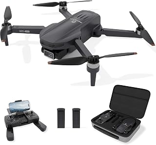 GPS Drone with 4K Camera for Adults, 2 Axis Gimbal EIS with Brushless Motor, 2 Batteries for 40 Mins Flight Time, 90° Adjustable Len