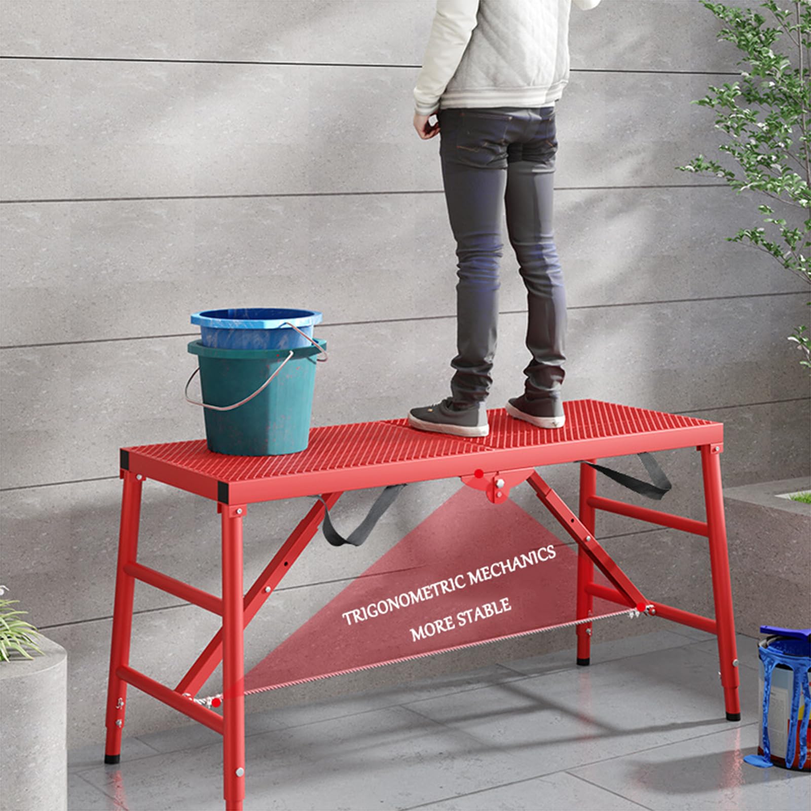 Amazon.com: YySXIQ Adjustable Folding Work Platform, Scaffolding