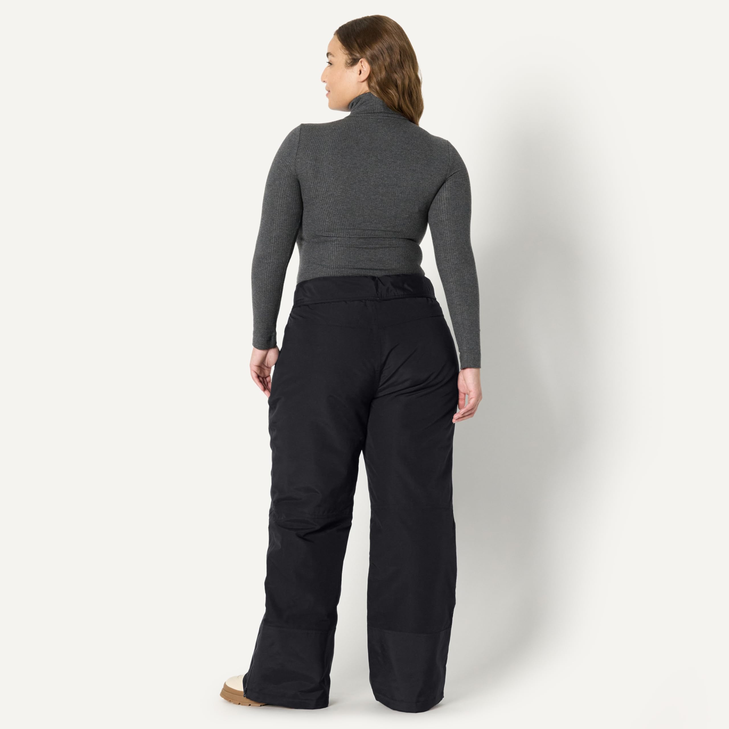 Amazon Essentials Pantaloni da Sci a Vita Media Imbottiti e Idrorepellenti Donna