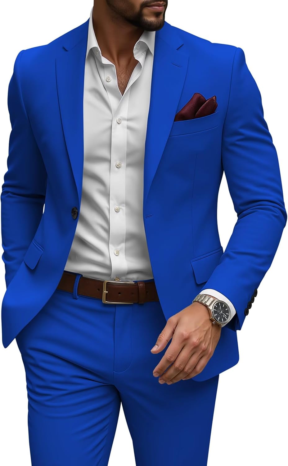 Mens Skinis Suits 2 Piece, Mens Suit Classic Fit Wedding Jacket Slim Fit, 2 Piece Suit for Wedding, Prom, Business