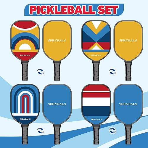 Miniatura 2 de Pickleball Paddles USAPA Approved,Wooden Pickleball Set of 4,Durable Pickleball Paddle with 4 Pickleball Balls and 1 Carry Bag,Outdoor Indoor Pickle