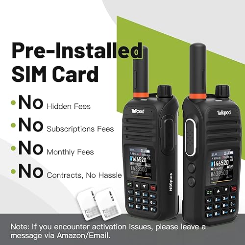 Miniatura 4 de Talkpod N39plus Nationwide - Radio virtual bidireccional, paquete de 2 (negro)