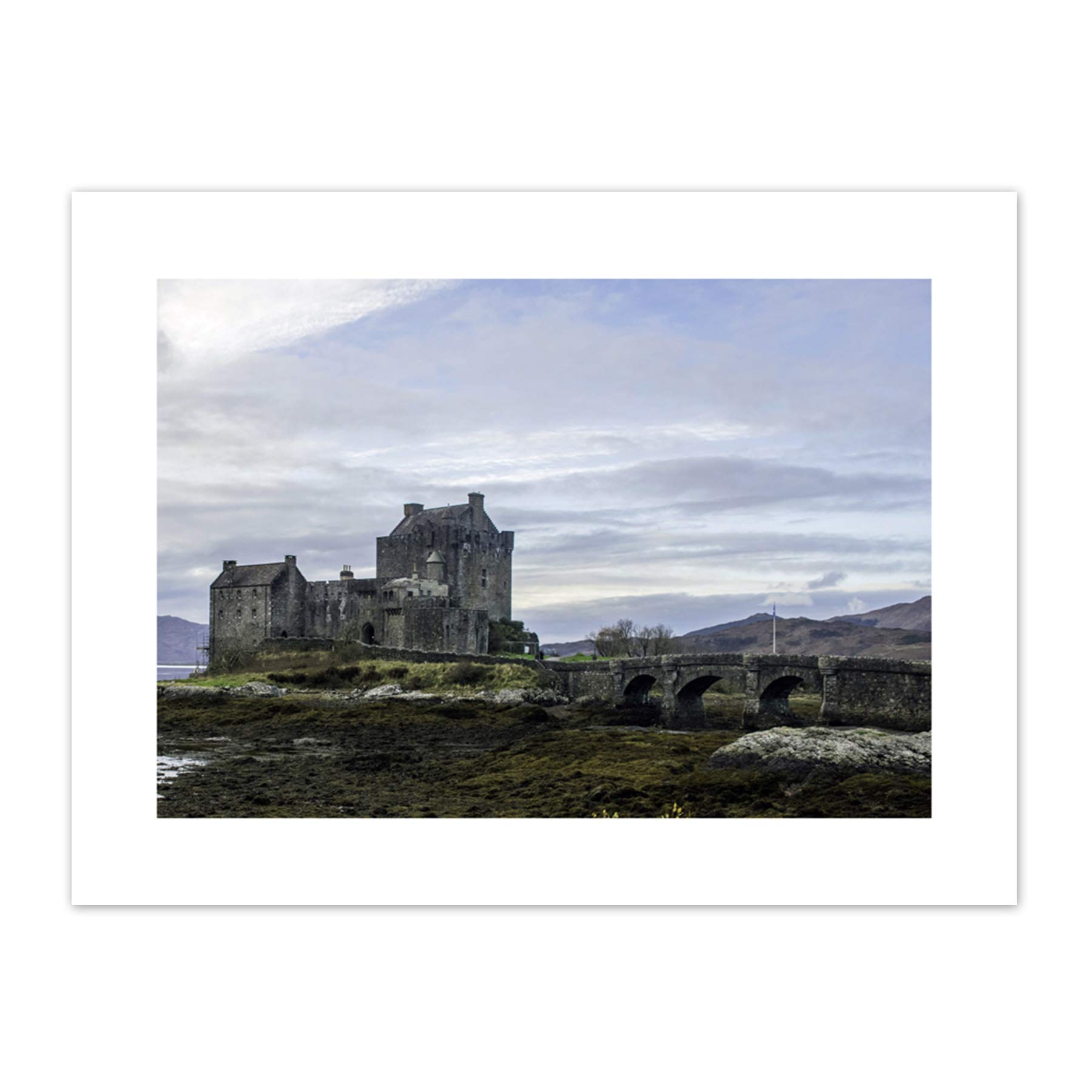 Eilean Donan Castle Kyle Scotland Wide Canvas Wall Art Print